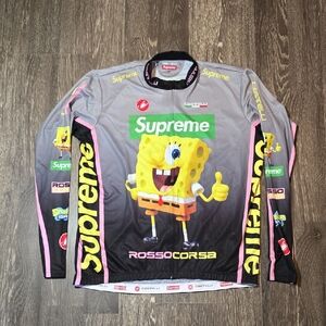 Supreme SpongeBob SquarePants Castelli Cycling Jersey Black
